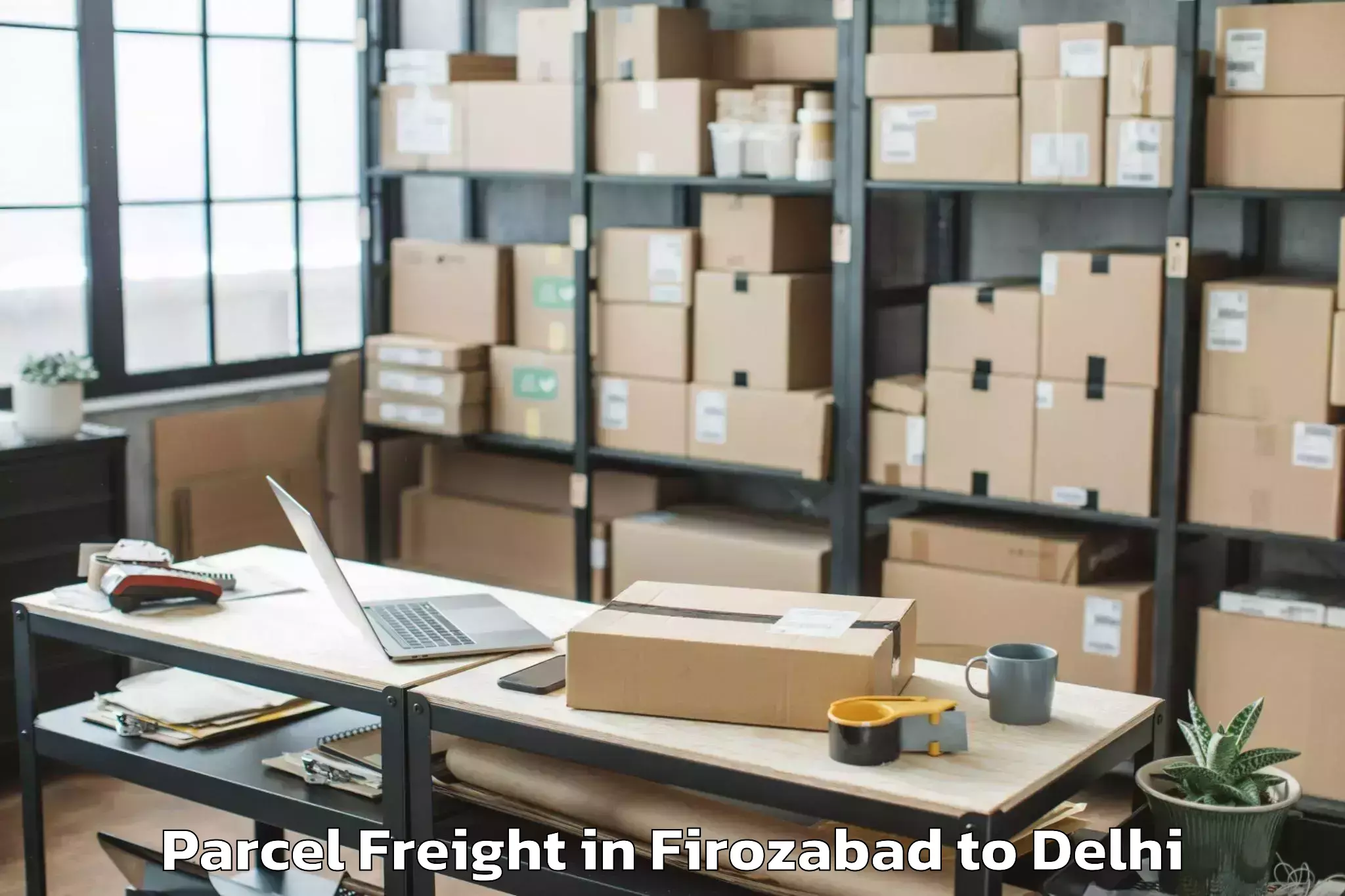 Easy Firozabad to Omaxe Connaught Place Parcel Freight Booking